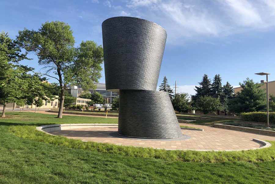 Curved Steel Helps to Create a Unique & Meaningful Monument in Des Moines
